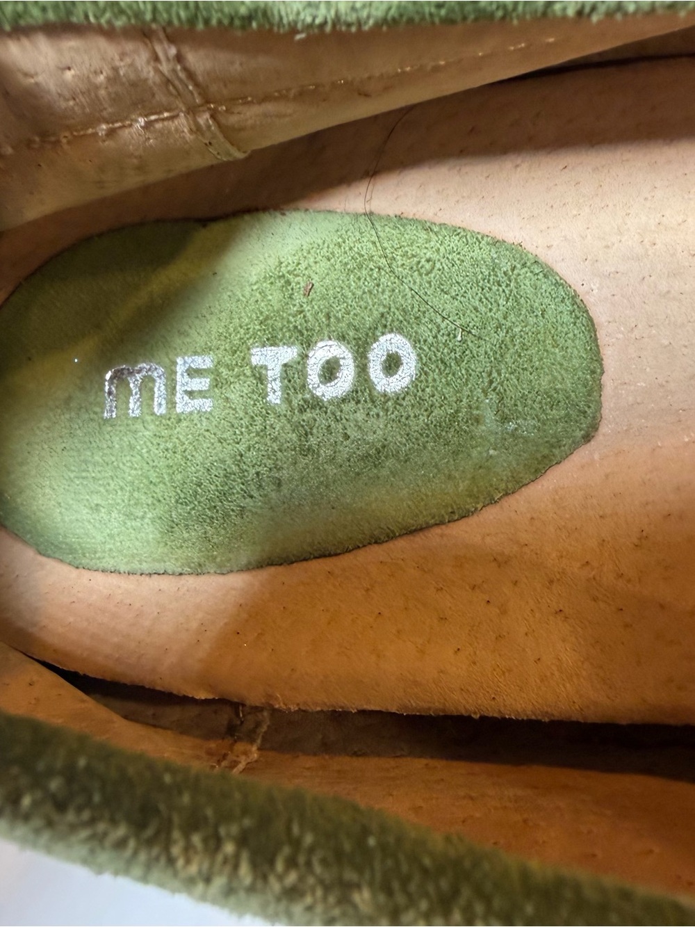 Me Too Woman’s Suede Fringe Moccasin Loafers - Olive Green Sz 10 - Picture 5 of 7